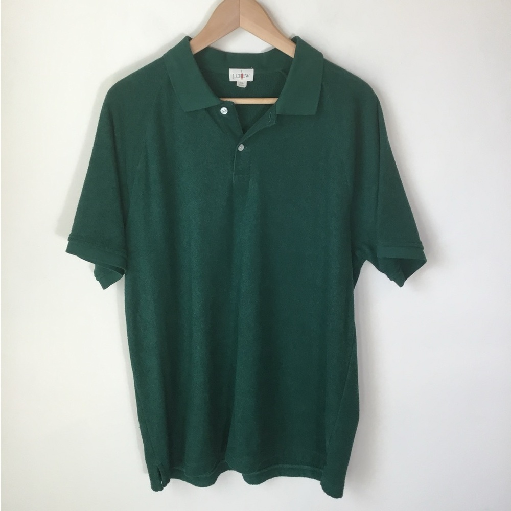 J. Crew Men’s‎ Textured Terry Short Sleeve Polo Shirt